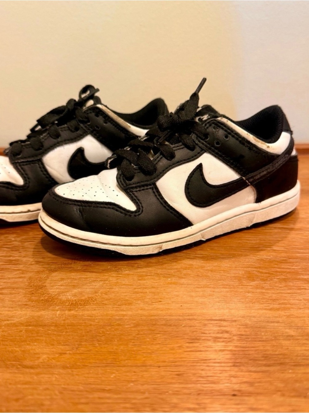 Nike Kids Black and White Low-Top Sneakers